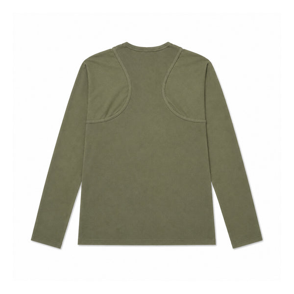 Moon Logo Contrast Jersey Long Sleeve - Green