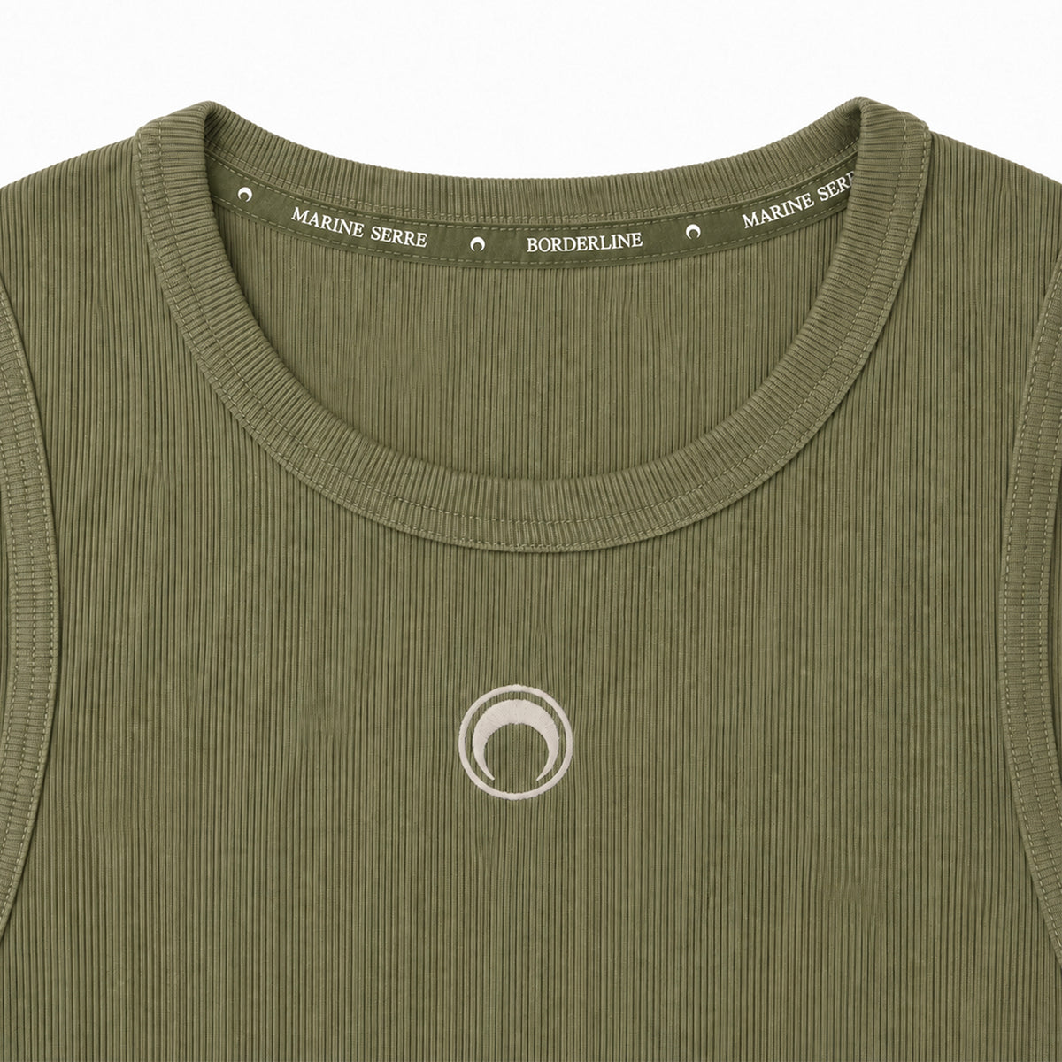 Moon Logo Contrast Jersey Long Sleeve - Green