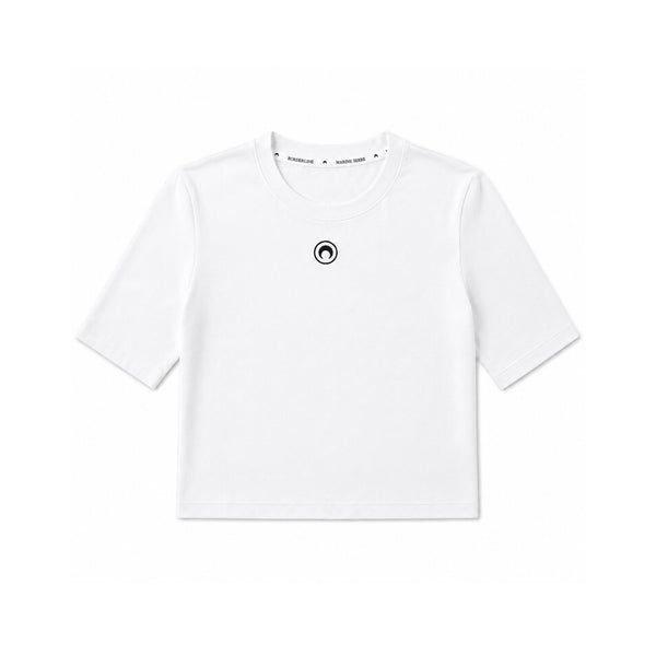 Moon Logo 3/4 Sleeve T-shirt - White