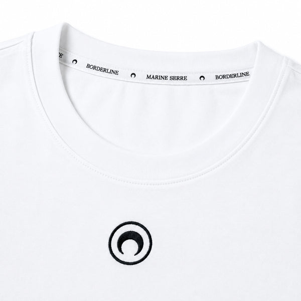 Moon Logo 3/4 Sleeve T-shirt - White