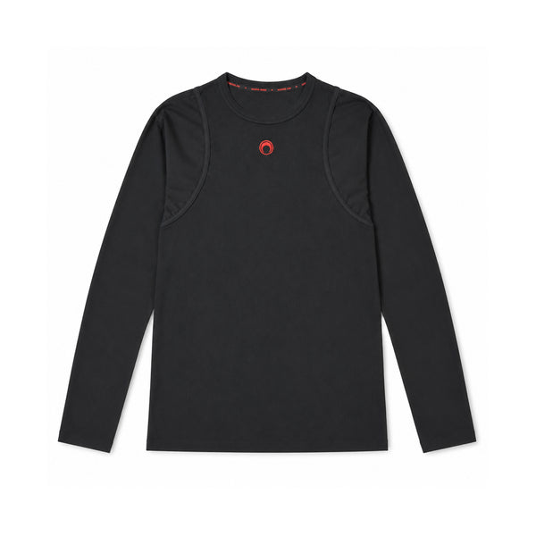 Moon Logo Contrast Jersey Long Sleeve