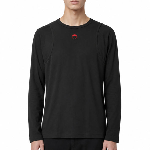 Moon Logo Contrast Jersey Long Sleeve