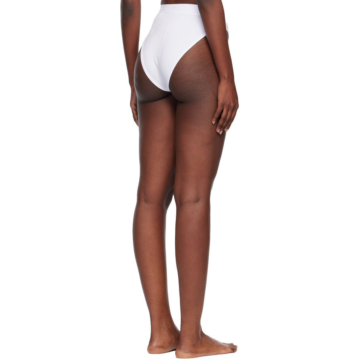 Moon Logo High Waisted Brief -White
