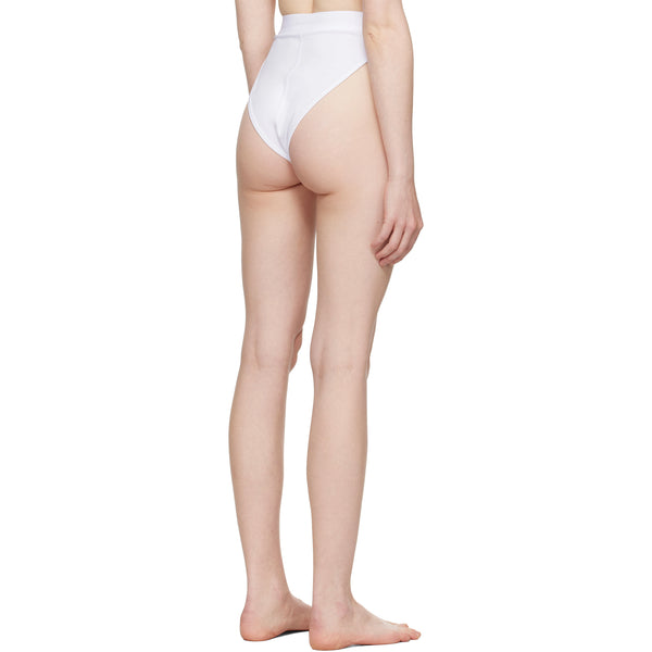 Moon Logo High Waisted Brief -White