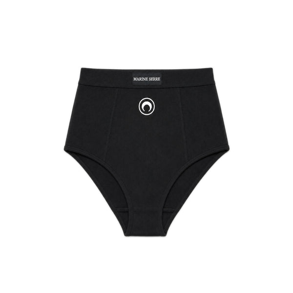 Moon Logo Organic Cotton 2x2 Brief - Black
