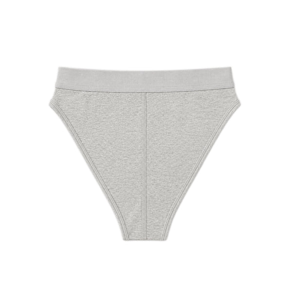 Moon Logo High Waisted Brief - Grey
