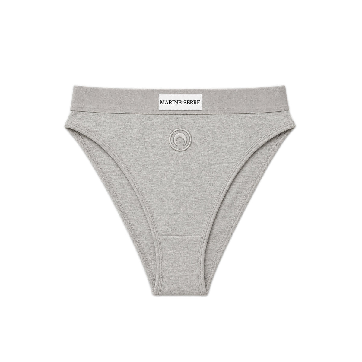 Moon Logo High Waisted Brief - Grey