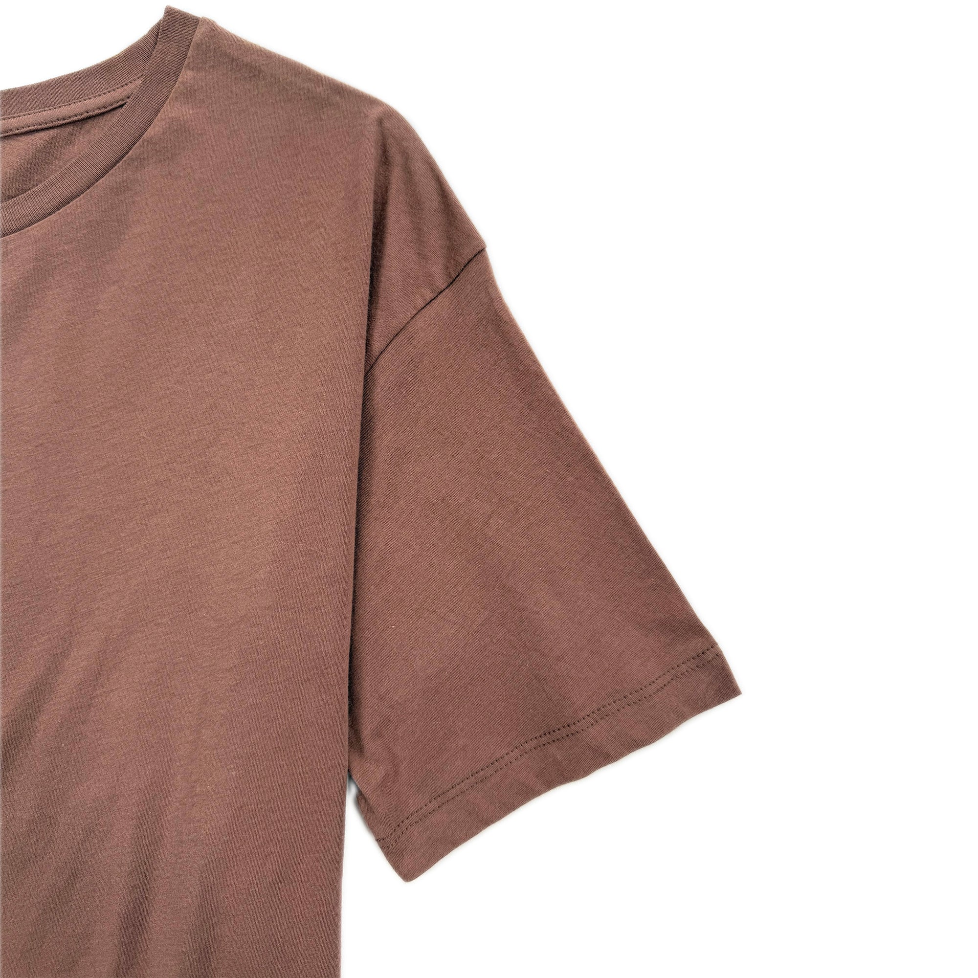 Frill Hem T-shirt Dress – Brown