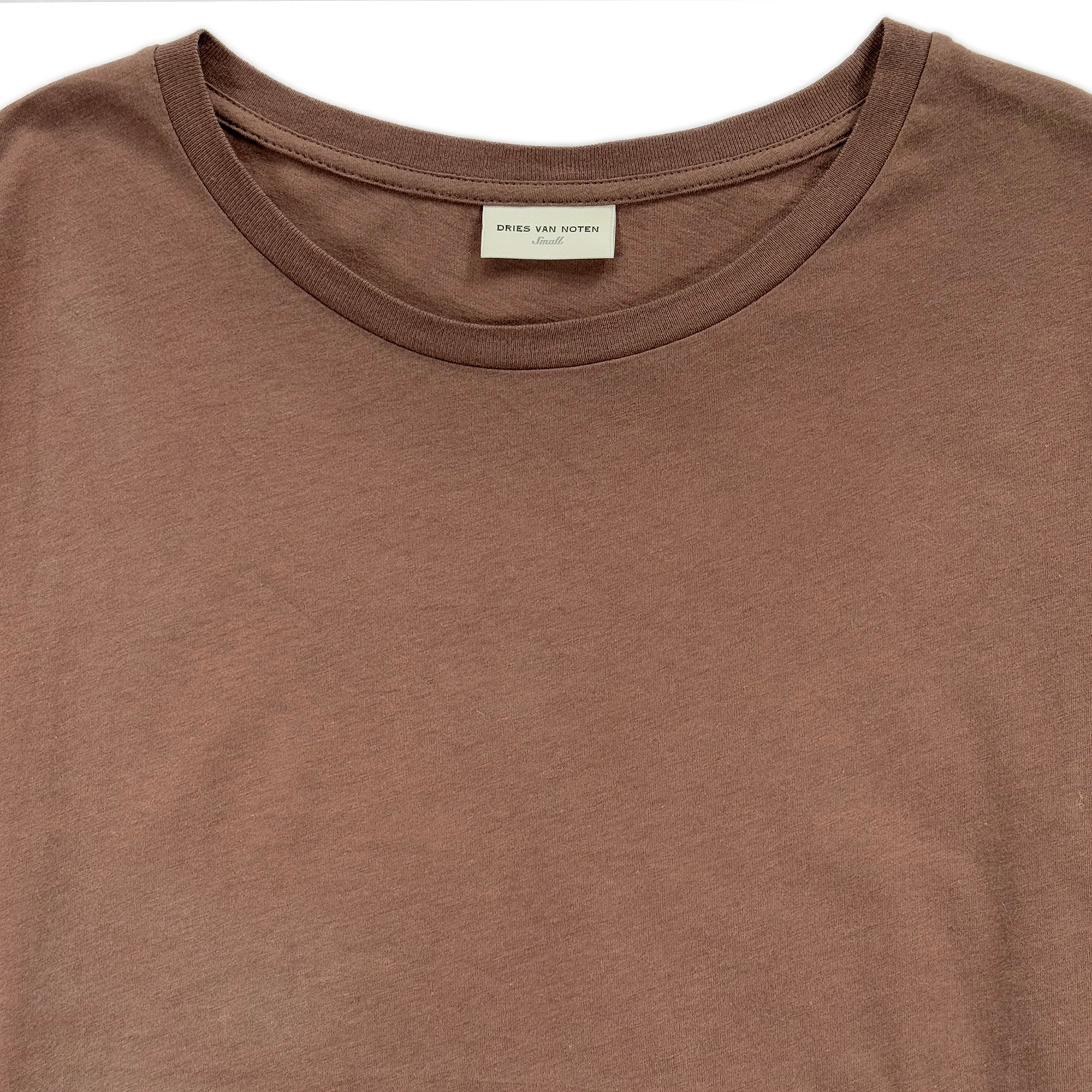 Frill Hem T-shirt Dress – Brown