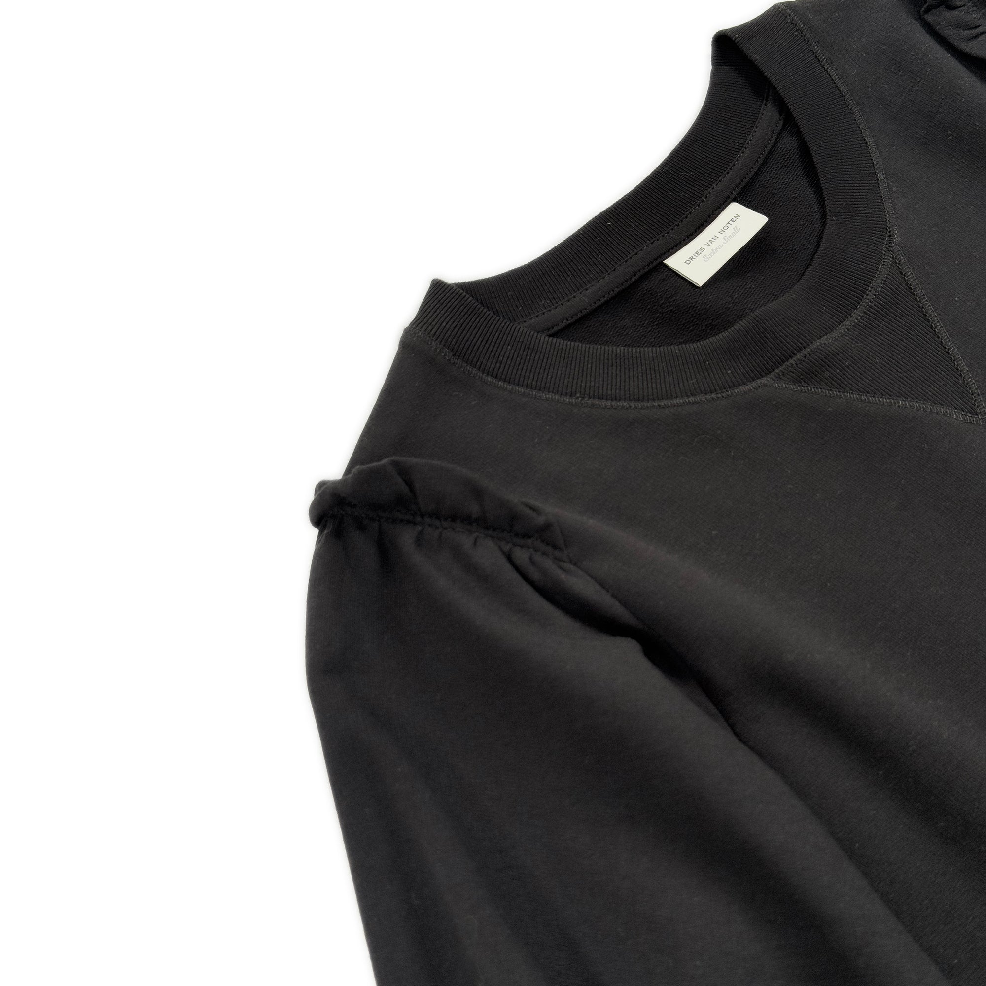 Bell Sleeve Frill T-shirt – Black