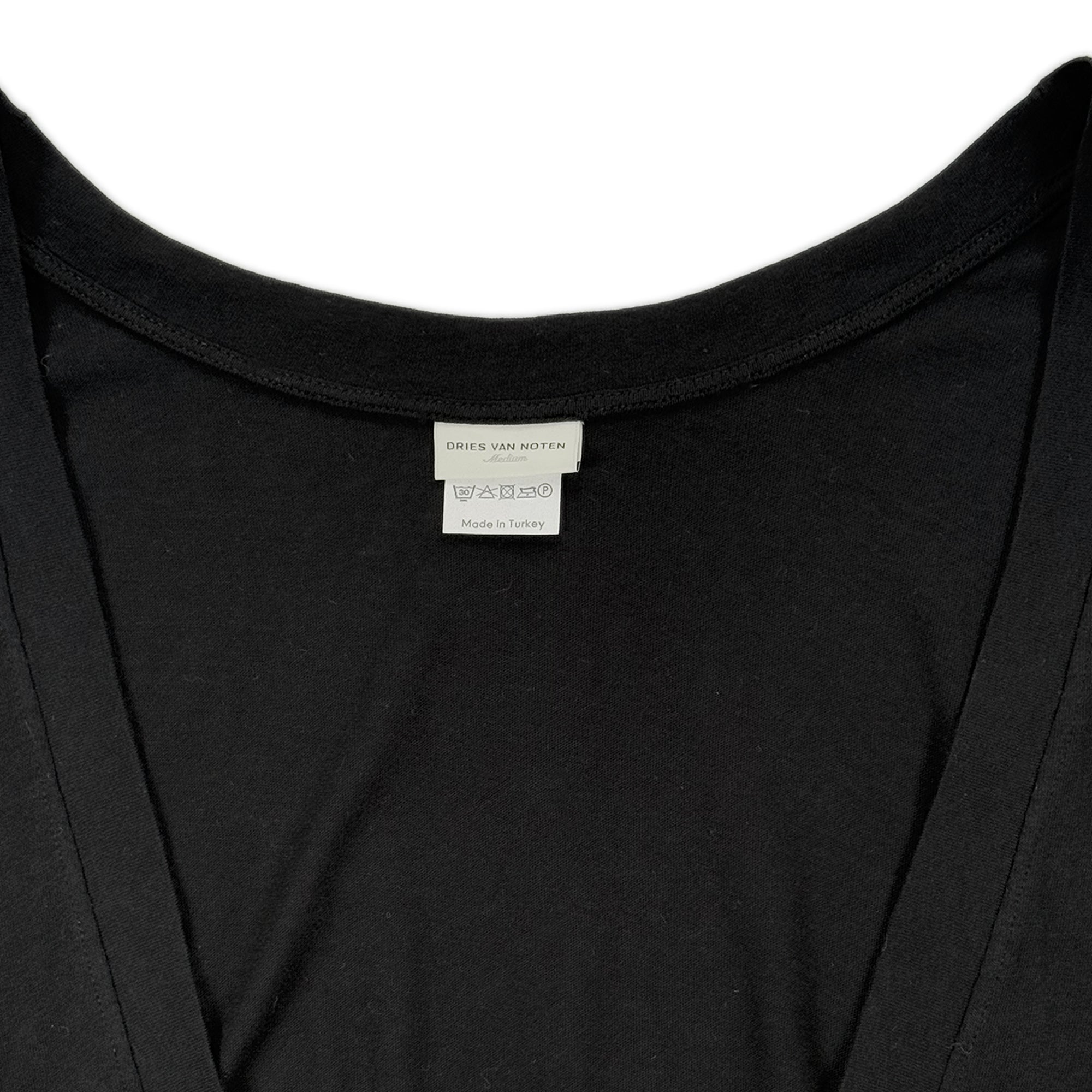Deep Scoop T-shirt – Black