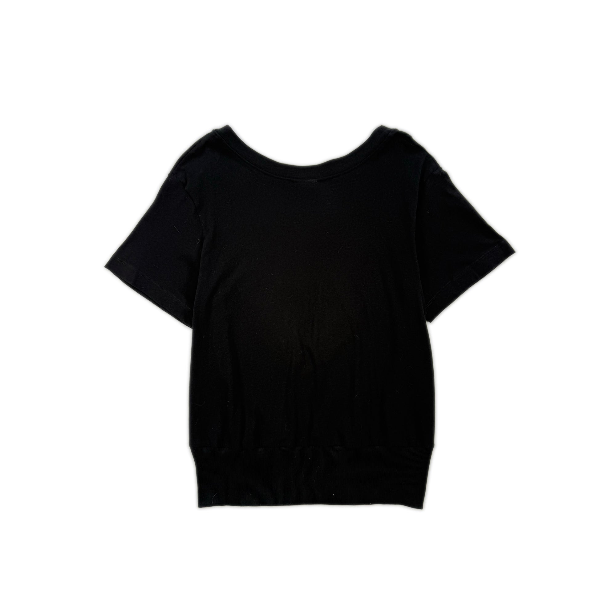 Deep Scoop T-shirt – Black