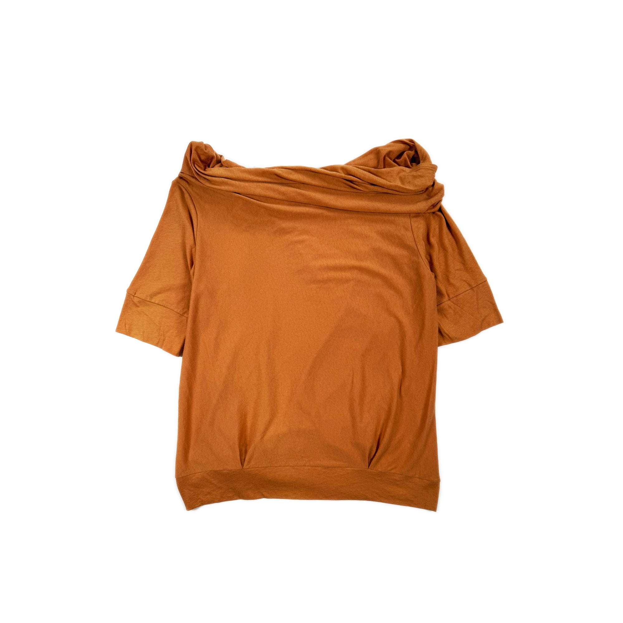 Knot Drape Top – Burnt Sienna