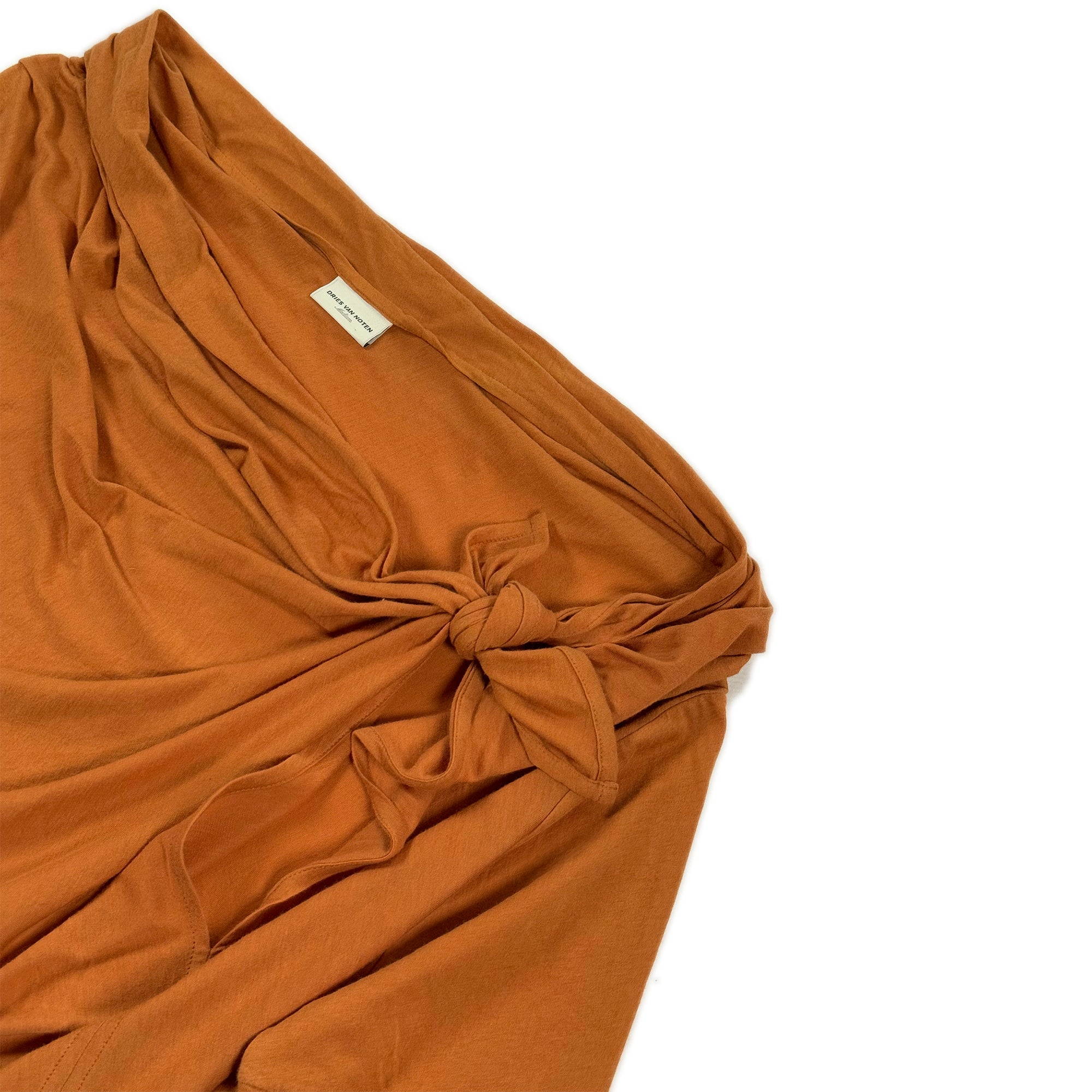 Knot Drape Top – Burnt Sienna