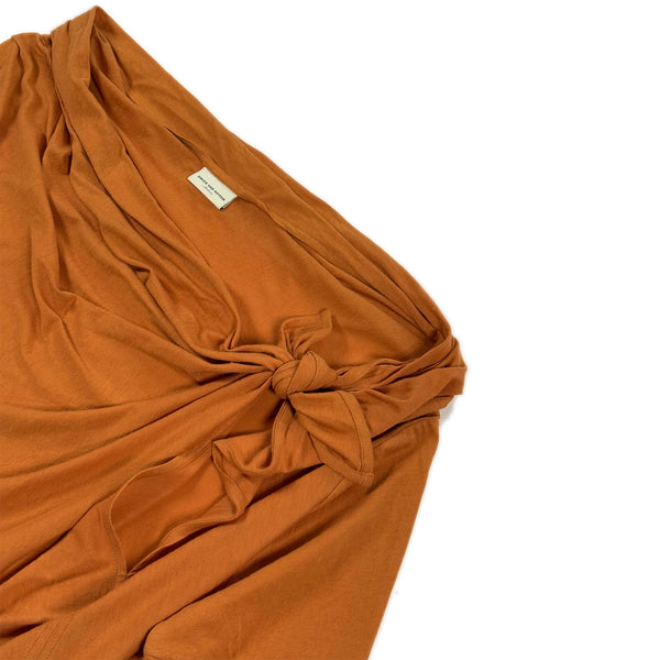 Knot Drape Top – Burnt Sienna