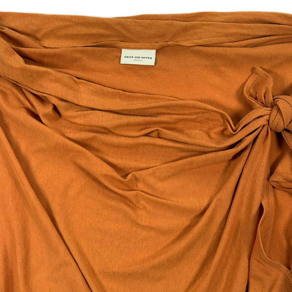 Knot Drape Top – Burnt Sienna