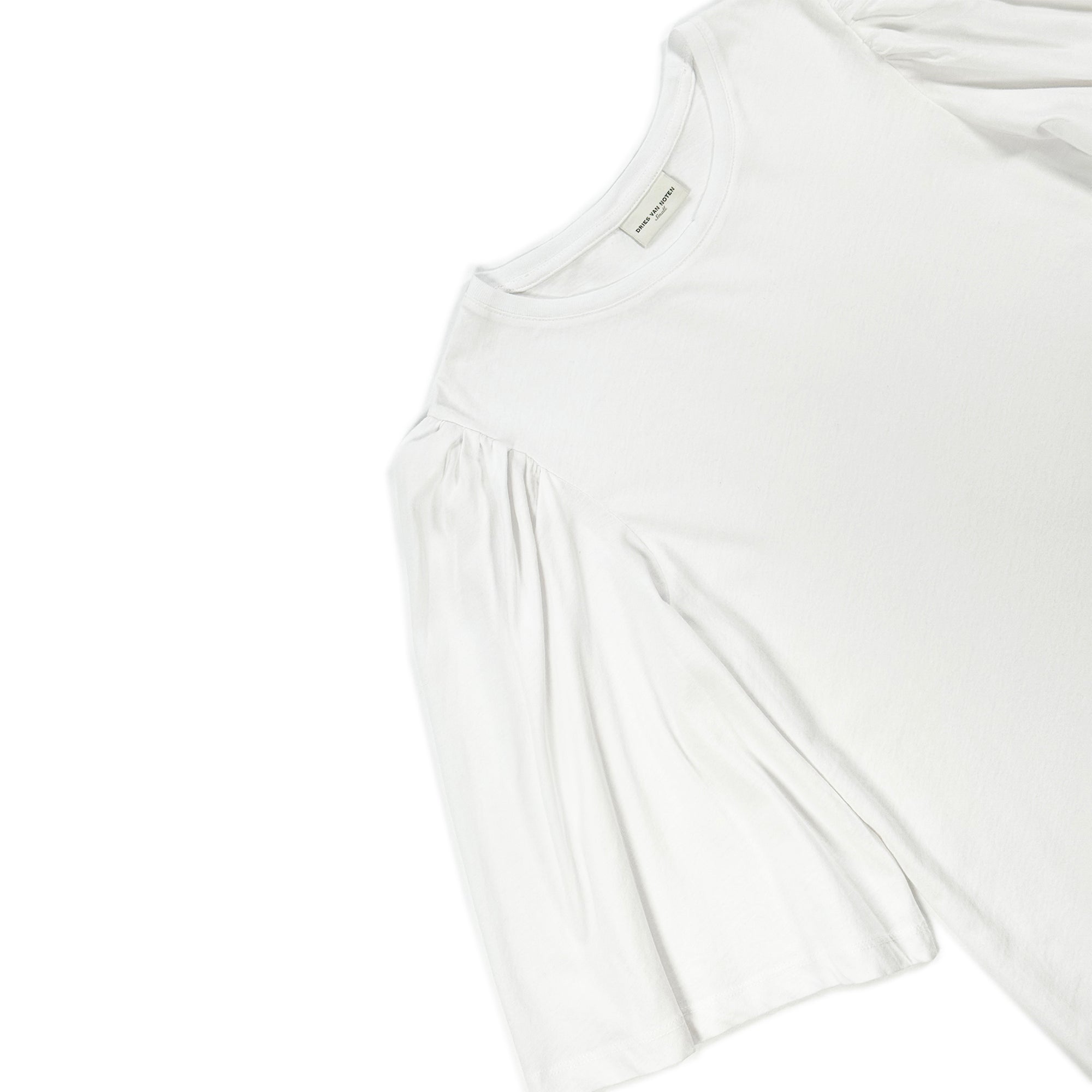 Puff Sleeve T-shirt – White
