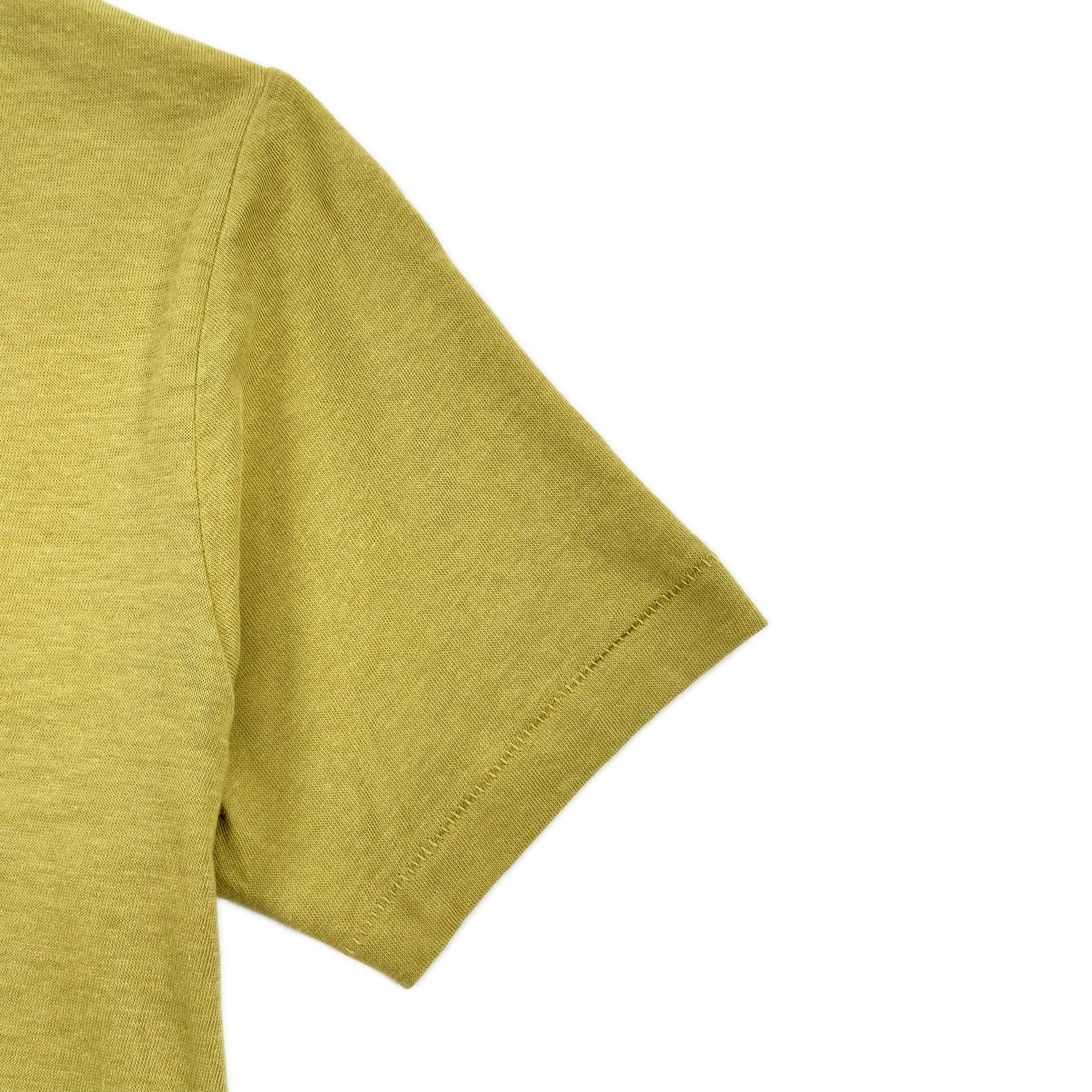 Fine Cotton V-neck T-Shirt – Washed Citron
