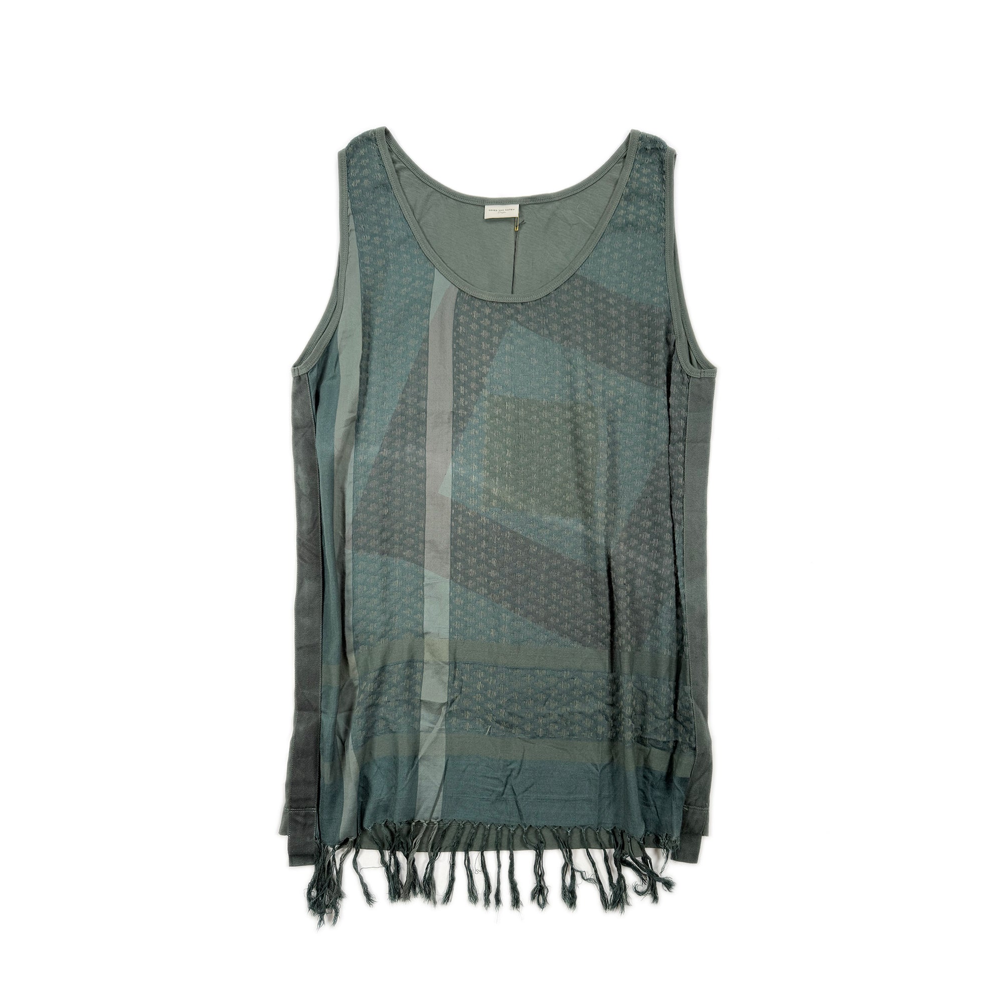 Silk Blend Tassel Dress