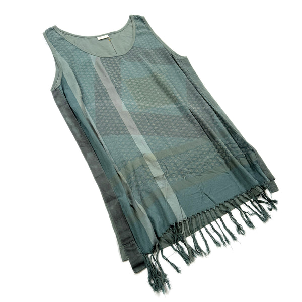 Silk Blend Tassel Dress