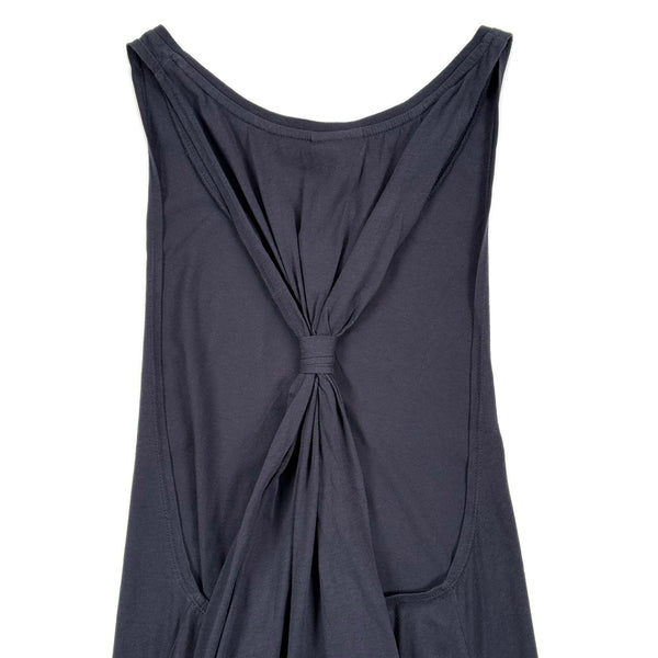 Knotted Back Singlet Dress – Navy
