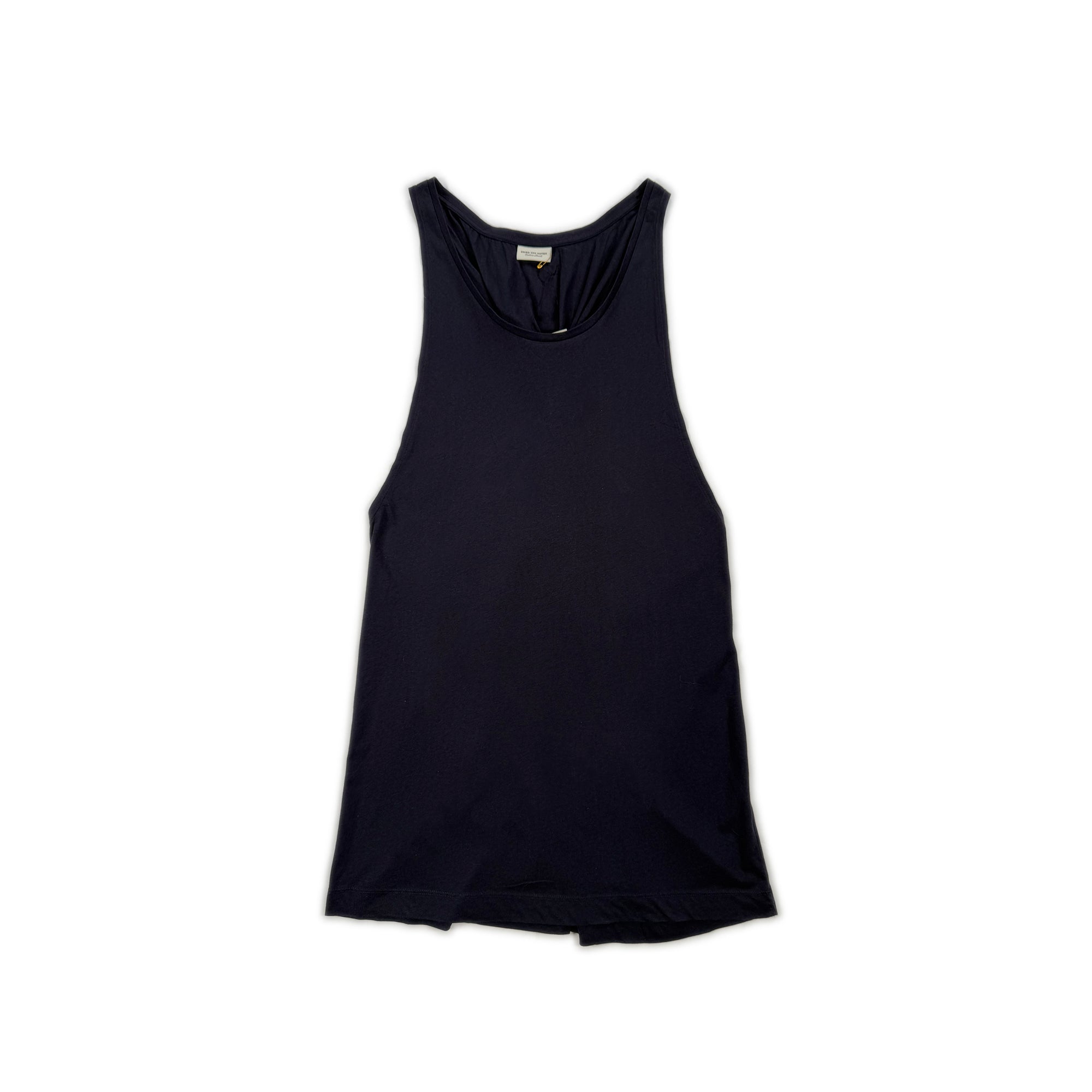 Knotted Back Singlet Dress – Navy