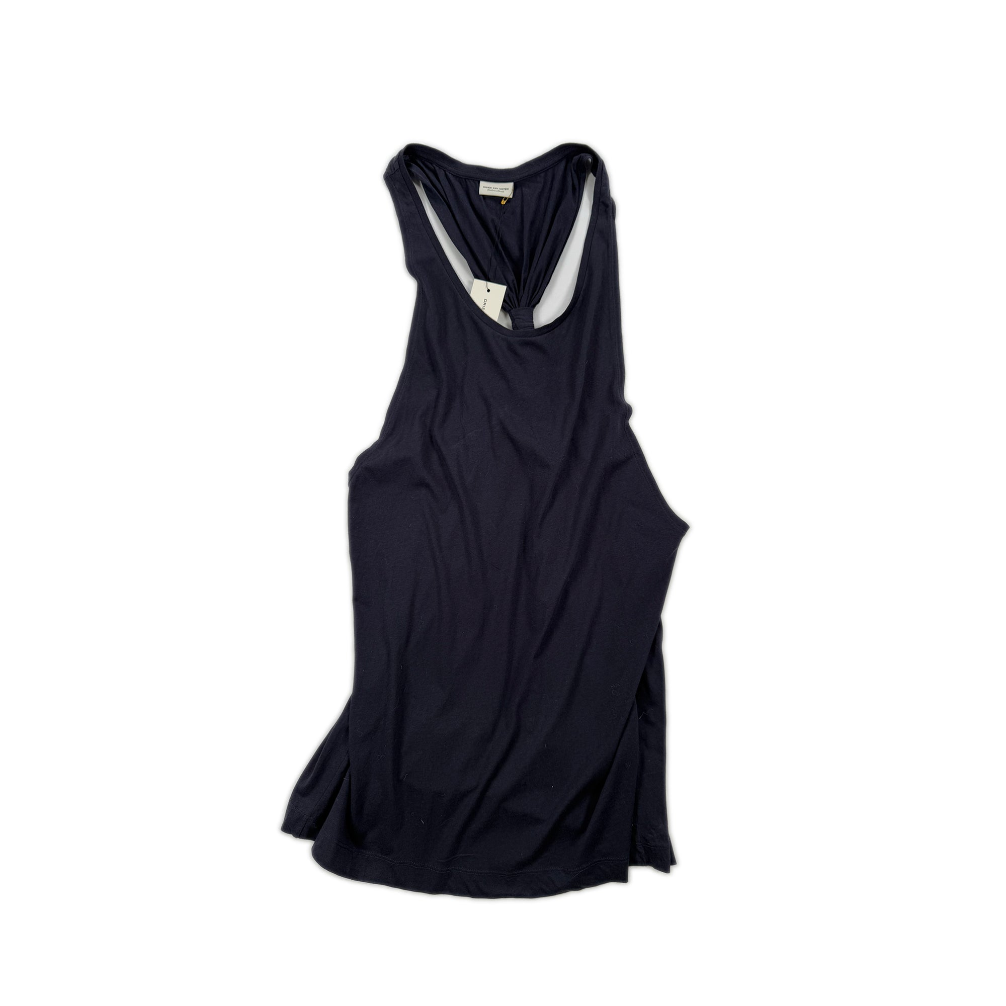 Knotted Back Singlet Dress – Navy