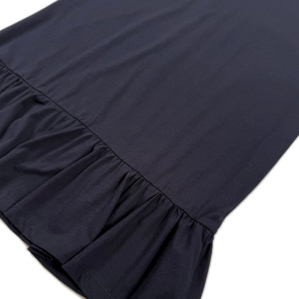 Frill Hem T-shirt Dress – Midnight