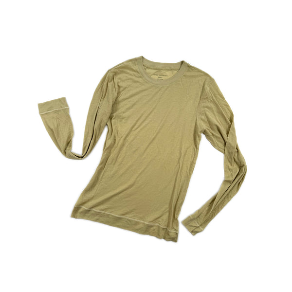 Ultra-fine Organic Cotton Long Sleeve – Washed Citron
