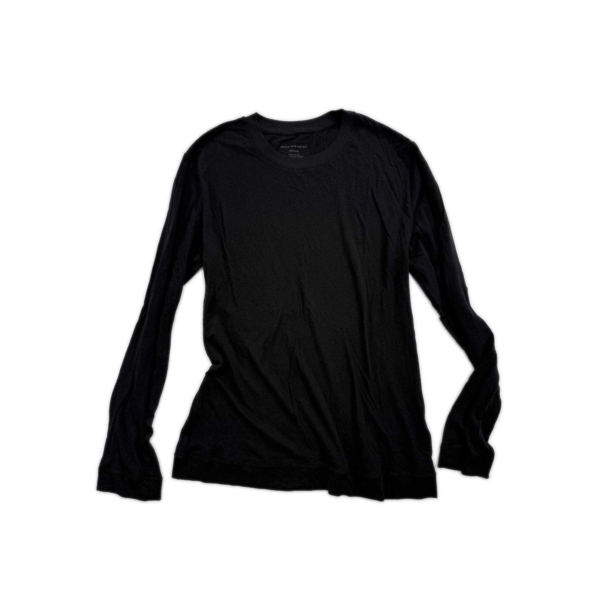 Ultra-fine Organic Cotton Long Sleeve – Black