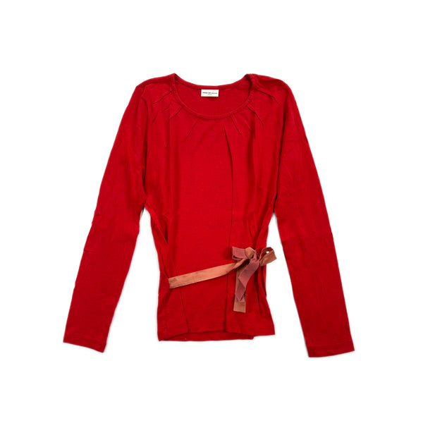Ribbon Tie top – Red
