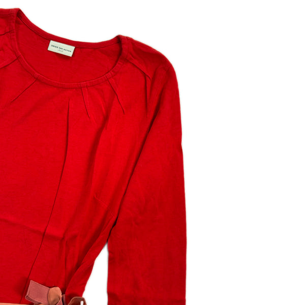 Ribbon Tie top – Red