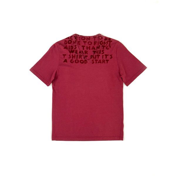 AIDS Charity T-shirt – Burgundy