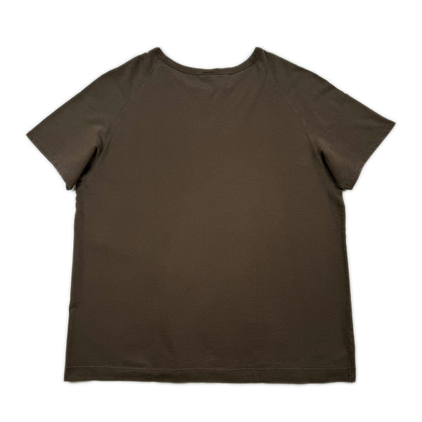 Oversized Fleece T-shirt Dress – Brown