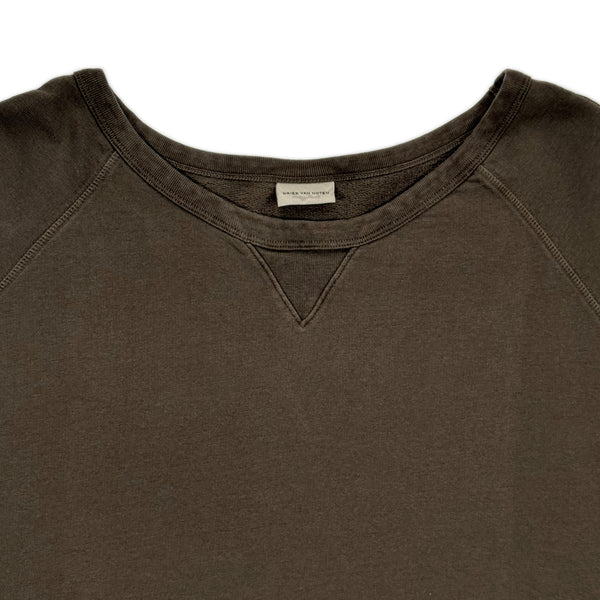 Oversized Fleece T-shirt Dress – Brown