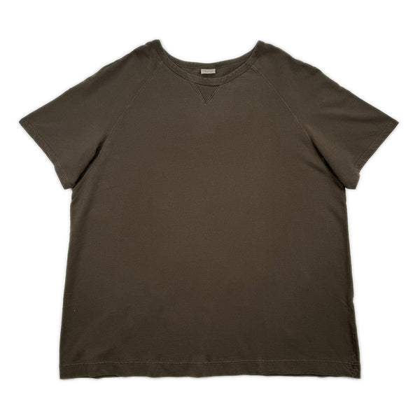 Oversized Fleece T-shirt Dress – Brown
