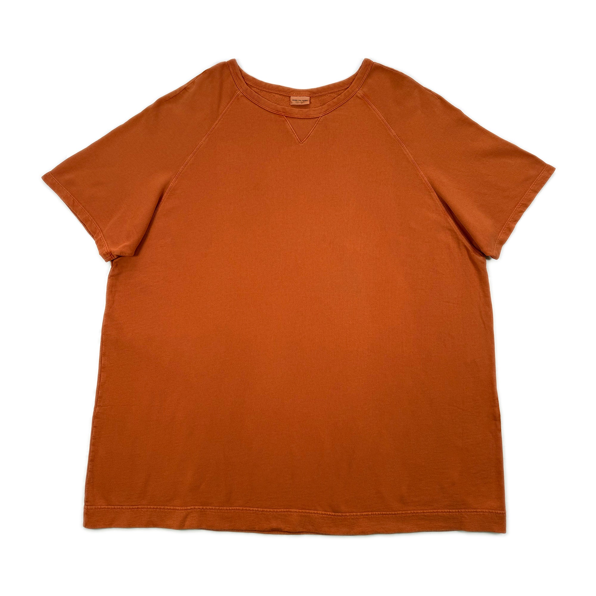 Oversized Fleece T-shirt Dress – Burnt Orange