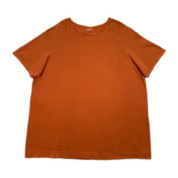Oversized Fleece T-shirt Dress – Burnt Orange