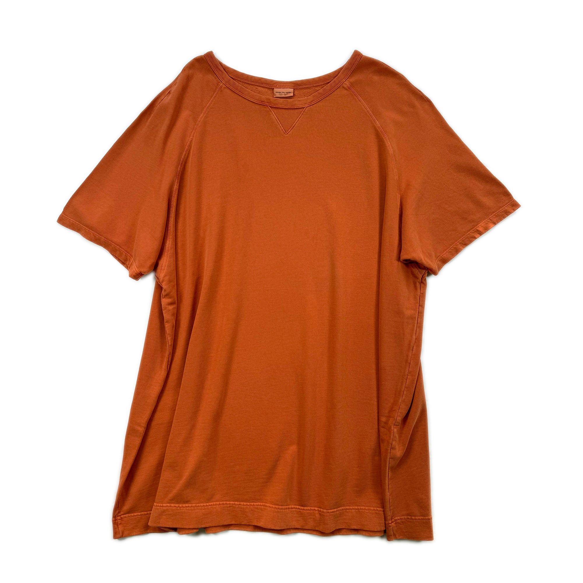 Oversized Fleece T-shirt Dress – Burnt Orange