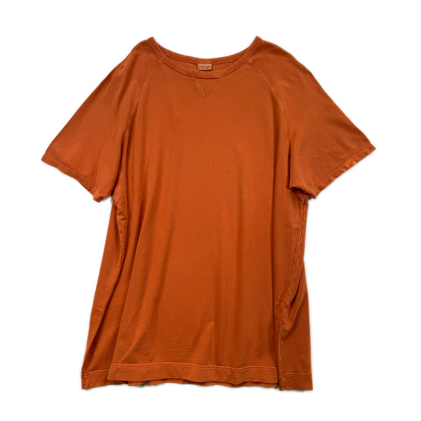 Oversized Fleece T-shirt Dress – Burnt Orange