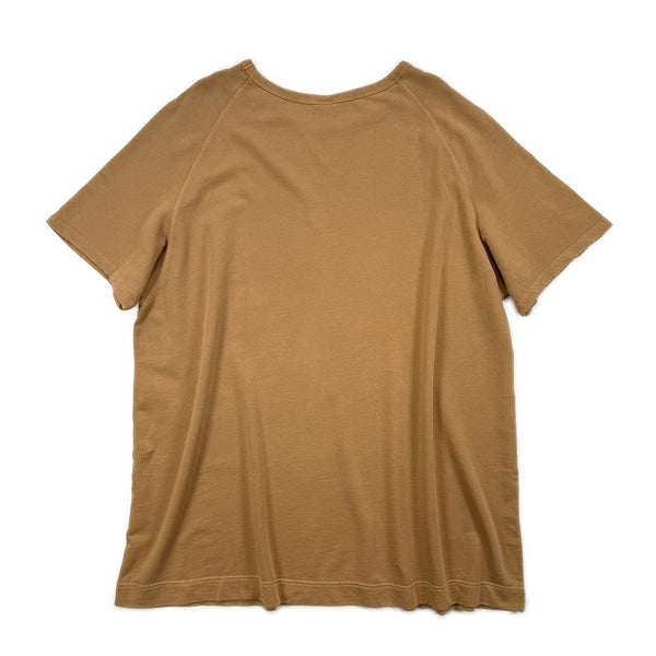 Oversized Fleece T-shirt Dress – Camel