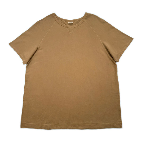 Oversized Fleece T-shirt Dress – Camel