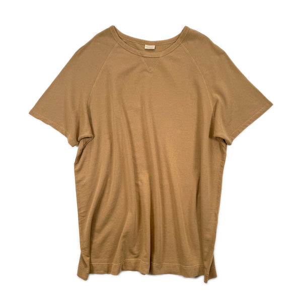 Oversized Fleece T-shirt Dress – Camel