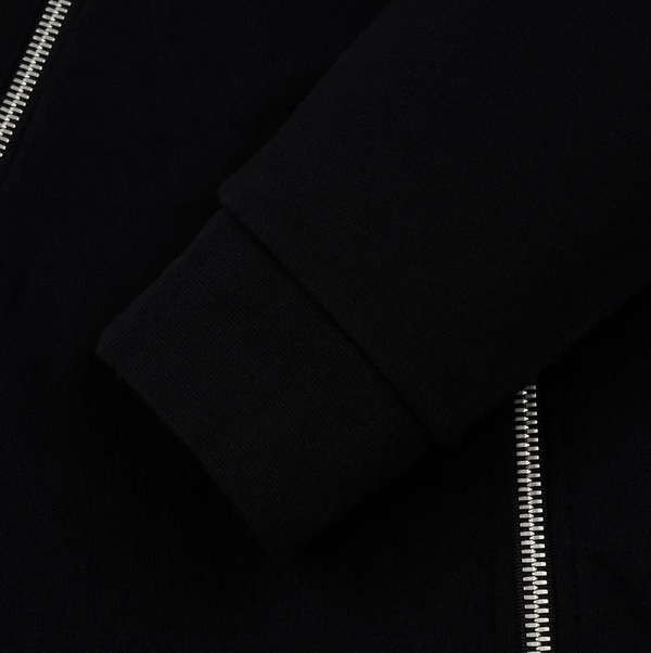 Triple Zip Hoodie - Black