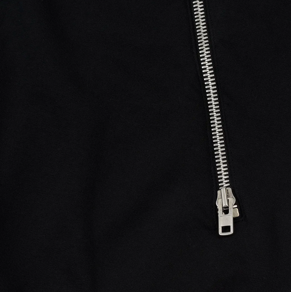 Triple Zip Hoodie - Black