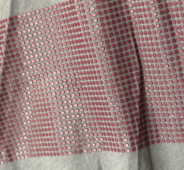 Dotted Stripe Henley - Charcoal