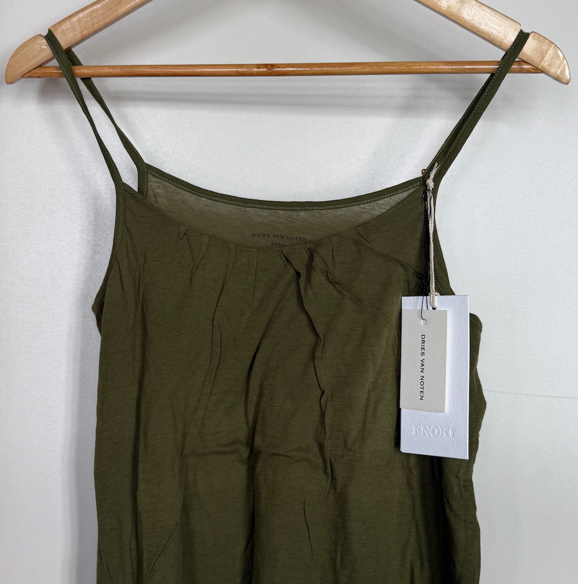 Fine Cotton Camisole - Olive