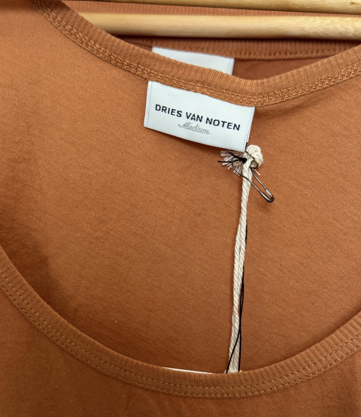 Fine Cotton Graphic Tank - Rust