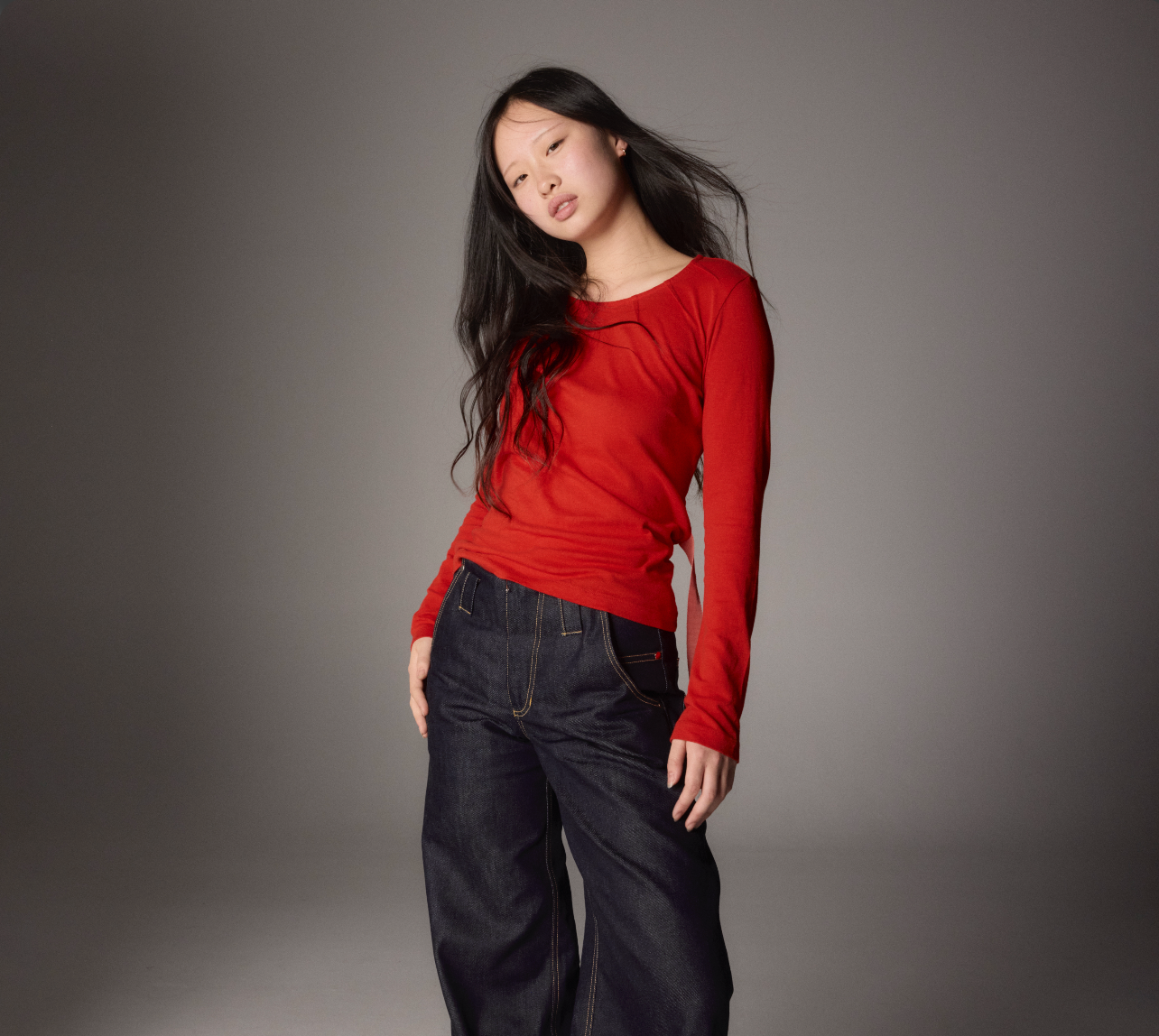 Ribbon Tie top – Red