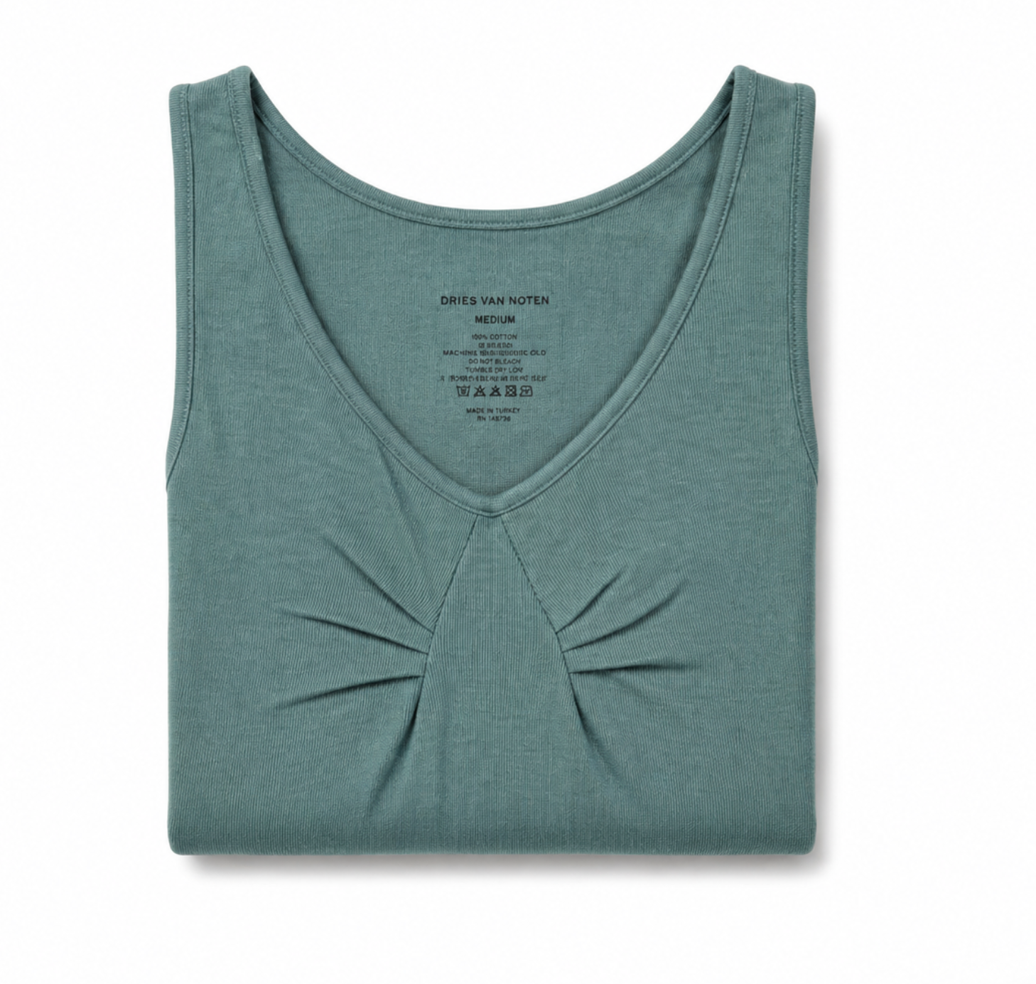 Ribbed Stretch Tank - Sage